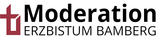 Logo und Schriftzug im Kopf der Arbeitsgemeinschaft Moderation des erzbistums Bamberg